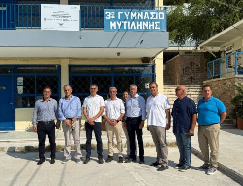 Αθήνα, 8 Αυγούστου 2025 – Επίσκεψη του Υπουργού Υποδομών και Μεταφορών Xρίστου Δήμα στον χώρο κατασκευής του φράγματος Τσικνιά και σε υπό εξέλιξη έργα σε σχολικές μονάδες της Λέσβου μέσω του Προγράμματος «Μαριέττα Γιαννάκου»